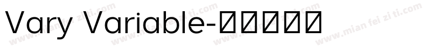 Vary Variable字体转换